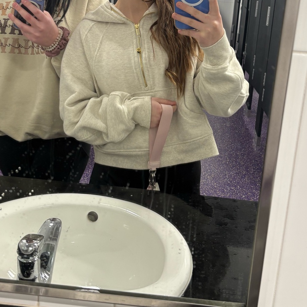 lululemon athletica gold/grey Hoodie